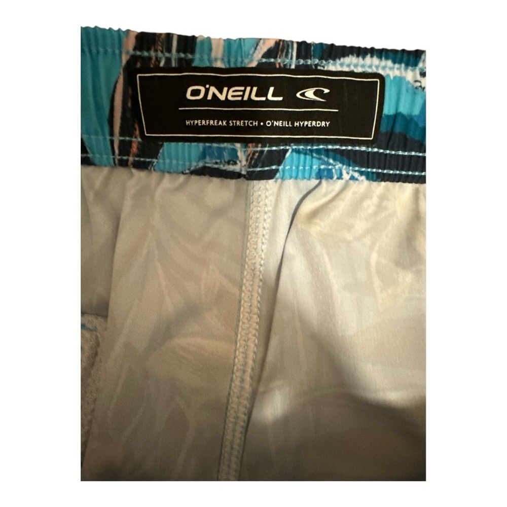 O’Neil Hermosa Swim Trunks Hyperdry Floral Print Bright Blue Medium surfing NWT - Picture 3 of 5